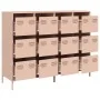 Aparador de acero laminado en frío rosa 135x39x103,5 cm de , Aparadores - Ref: Foro24-3307174, Precio: 301,93 €, Descuento: %