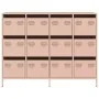 Aparador de acero laminado en frío rosa 135x39x103,5 cm de , Aparadores - Ref: Foro24-3307174, Precio: 301,93 €, Descuento: %