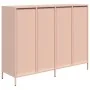 Aparador de acero laminado en frío rosa 135x39x103,5 cm de , Aparadores - Ref: Foro24-3307174, Precio: 301,93 €, Descuento: %
