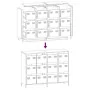 Aparador de acero laminado en frío rosa 135x39x103,5 cm de , Aparadores - Ref: Foro24-3307174, Precio: 301,93 €, Descuento: %