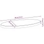 Tablero de mesa ovalado madera maciza de roble 80x40x4 cm by , Table tops - Ref: Foro24-4009041, Price: 66,01 €, Discount: %