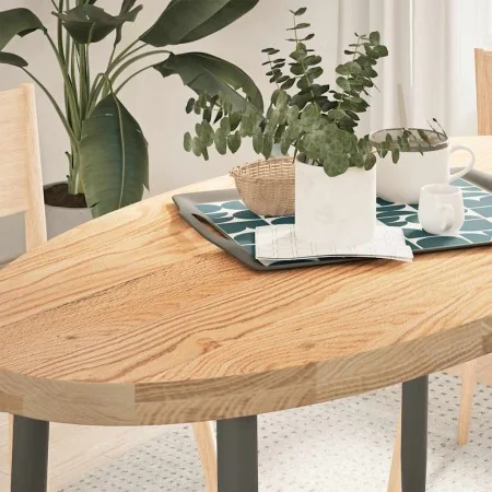 Tablero de mesa ovalado madera maciza de roble 120x60x4 cm by , Table tops - Ref: Foro24-4009043, Price: 149,91 €, Discount: %