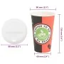 Vasos de café de papel con tapa 1000 uds 16oz 400ml de , Vasos desechables - Ref: Foro24-3325214, Precio: 118,58 €, Descuento: %