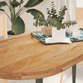 Tablero de mesa ovalado madera maciza de roble 140x60x4 cm by , Table tops - Ref: Foro24-4009076, Price: 175,51 €, Discount: %