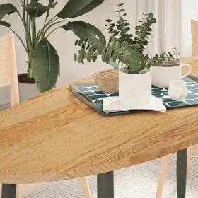 Tablero de mesa ovalado madera maciza de roble 140x60x2 cm de , Tableros para mesas - Ref: Foro24-4009048, Precio: 103,39 €, ...
