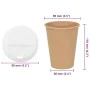 Vasos de café de papel con tapa 1000 uds 12oz 300ml de , Vasos desechables - Ref: Foro24-3325221, Precio: 134,84 €, Descuento: %