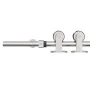 Kit de herrajes para puerta corredera 183 cm acero plateado by , Door items - Ref: Foro24-4009696, Price: 66,49 €, Discount: %