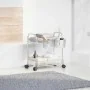 Carro de almacenamiento 2 niveles transparente 37x28x43,5 cm by , Cargo forklifts - Ref: Foro24-4012376, Price: 27,90 €, Disc...