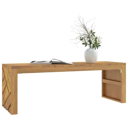 Mesa de centro madera maciza de teca 110x35x38 cm by , Coffee table - Ref: Foro24-4009313, Price: 150,11 €, Discount: %