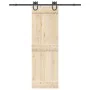 Kit de herrajes para puertas correderas acero negro 183 cm by , Door items - Ref: Foro24-4009732, Price: 39,26 €, Discount: %