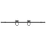 Kit de herrajes para puertas correderas acero negro 183 cm by , Door items - Ref: Foro24-4009732, Price: 39,26 €, Discount: %
