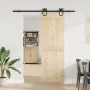 Kit de herrajes para puertas correderas acero negro 183 cm by , Door items - Ref: Foro24-4009732, Price: 39,26 €, Discount: %
