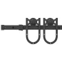 Kit de herrajes para puertas correderas acero negro 183 cm by , Door items - Ref: Foro24-4009732, Price: 39,26 €, Discount: %