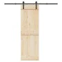 Kit de herrajes para puertas correderas acero negro 200 cm by , Door items - Ref: Foro24-4009713, Price: 64,47 €, Discount: %