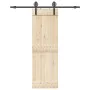 Kit de herrajes para puertas correderas acero negro 183 cm by , Door items - Ref: Foro24-4009724, Price: 51,36 €, Discount: %