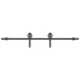 Kit de herrajes para puertas correderas acero negro 183 cm by , Door items - Ref: Foro24-4009724, Price: 51,36 €, Discount: %