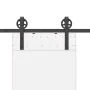 Kit de herrajes para puertas correderas acero negro 183 cm by , Door items - Ref: Foro24-4009724, Price: 51,36 €, Discount: %