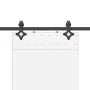 Kit de herrajes para puertas correderas acero negro 213,5 cm by , Door items - Ref: Foro24-4009707, Price: 79,09 €, Discount: %