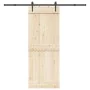 Kit de herrajes para puertas correderas acero negro 213,5 cm by , Door items - Ref: Foro24-4009705, Price: 90,54 €, Discount: %