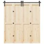Kit de herrajes para puertas correderas acero negro 200 cm de , Artículos para puertas - Ref: Foro24-4009745, Precio: 116,09 ...