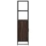 Aparador alto madera de ingeniería y metal marrón roble de , Aparadores - Ref: Foro24-849053, Precio: 106,47 €, Descuento: %
