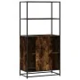 Aparador alto madera de ingeniería y metal 68x35x139 cm de , Aparadores - Ref: Foro24-849051, Precio: 99,81 €, Descuento: %