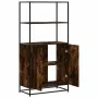 Aparador alto madera de ingeniería y metal 68x35x139 cm de , Aparadores - Ref: Foro24-849051, Precio: 99,81 €, Descuento: %