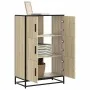 Aparador alto madera de ingeniería y metal Sonoma 68x35x106,5cm von , Sideboards - Ref: Foro24-849070, Preis: 101,93 €, Rabat...
