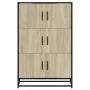 Aparador alto madera de ingeniería y metal Sonoma 68x35x106,5cm von , Sideboards - Ref: Foro24-849070, Preis: 101,93 €, Rabat...