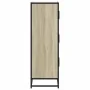 Aparador alto madera de ingeniería y metal Sonoma 68x35x106,5cm von , Sideboards - Ref: Foro24-849070, Preis: 101,93 €, Rabat...