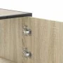 Aparador alto madera de ingeniería y metal Sonoma 68x35x106,5cm von , Sideboards - Ref: Foro24-849070, Preis: 101,93 €, Rabat...