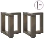 Patas de mesa centro forma T 2uds acero natural 30x25x(30-31)cm von , Tischbeine - Ref: Foro24-4013003, Preis: 71,18 €, Rabat...