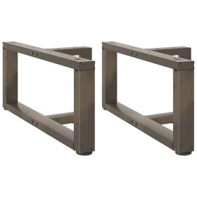 Patas de mesa centro forma T 2uds acero natural 60x25x(30-31)cm by , Table legs - Ref: Foro24-4013015, Price: 81,80 €, Discou...