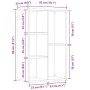 Estantería madera de ingeniería roble artisan 50x25x80 cm de , Librerías y estanterías - Ref: Foro24-855781, Precio: 45,60 €,...