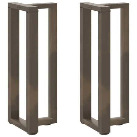 Patas mesa consola forma T 2 uds acero natural 25x28x(72-73) cm von , Tischbeine - Ref: Foro24-4013043, Preis: 89,43 €, Rabat...