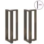Patas mesa consola forma T 2 uds acero natural 25x28x(72-73) cm von , Tischbeine - Ref: Foro24-4013043, Preis: 89,43 €, Rabat...