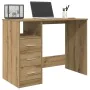 Escritorio de madera de ingeniería roble artisan 102x76x50 cm de , Escritorios - Ref: Foro24-855853, Precio: 102,62 €, Descue...