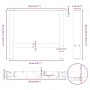 Patas de mesa de centro acero antracita 2 uds 50x(42-43) cm von , Tischbeine - Ref: Foro24-4013282, Preis: 60,22 €, Rabatt: %