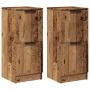 Aparadores 2 uds madera ingeniería madera envejecida 30x30x70cm von , Sideboards - Ref: Foro24-856960, Preis: 67,41 €, Rabatt: %