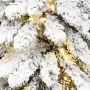 Árbol de Navidad artificial iluminado 130 LEDs y nieve 210 cm de , Arboles de navidad - Ref: Foro24-357699, Precio: 72,55 €, ...