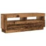 Mueble TV luces LED madera ingeniería envejecida 200x35x40 cm de , Muebles TV - Ref: Foro24-3329165, Precio: 174,95 €, Descue...