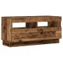 Mueble TV luces LED madera ingeniería envejecida 260x35x40 cm by , TV Furniture - Ref: Foro24-3329167, Price: 205,32 €, Disco...