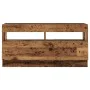 Mueble TV luces LED madera ingeniería envejecida 260x35x40 cm by , TV Furniture - Ref: Foro24-3329167, Price: 205,32 €, Disco...
