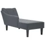 Chaise longue con reposabrazos derecho terciopelo gris claro by , Daybeds - Ref: Foro24-4009793, Price: 114,51 €, Discount: %