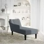 Chaise longue con reposabrazos derecho terciopelo gris claro by , Daybeds - Ref: Foro24-4009793, Price: 114,51 €, Discount: %