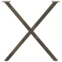 Patas para mesa comedor forma X 2uds acero natural 80x(72-73)cm by , Table legs - Ref: Foro24-4012923, Price: 60,80 €, Discou...
