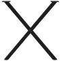 Patas para mesa de comedor en forma de X 2 uds acero negro by , Table legs - Ref: Foro24-4012916, Price: 54,03 €, Discount: %