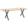 Patas para mesa de comedor en forma de X 2 uds acero negro by , Table legs - Ref: Foro24-4012916, Price: 54,03 €, Discount: %