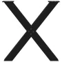 Patas para mesa de comedor en forma de X 2 uds acero negro by , Table legs - Ref: Foro24-4012980, Price: 101,31 €, Discount: %