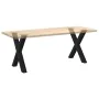Patas para mesa de comedor en forma de X 2 uds acero negro by , Table legs - Ref: Foro24-4012980, Price: 101,31 €, Discount: %